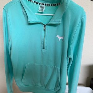 PINK by Victoria’s Secret Teal/Aqua LG Pullover